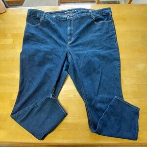 Old Navy Plus Size Dark Denim Jeans button with zipper closure Size 26